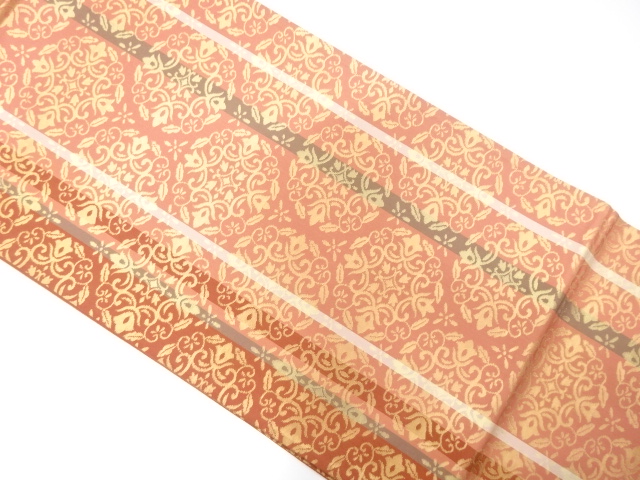 JAPANESE FUKURO OBI / WOVEN FLORAL SARASA